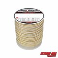 Extreme Max Extreme Max 3006.2329 BoatTector Double Braid Nylon Dock Line - 3/4" x 60', White & Gold 3006.2329